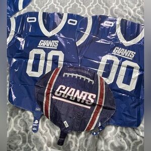 New York Giants, GIANT helium balloon bundle, new